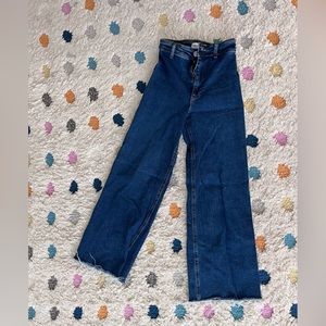 Zara marine straight jeans